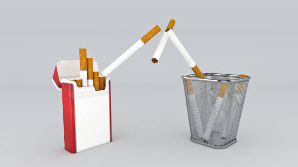 istock Cigarette concept of death. 3d rendering 816630948