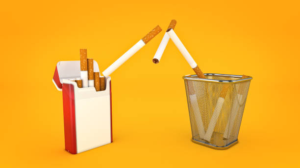 istock Cigarette concept of death. 3d rendering 816633500