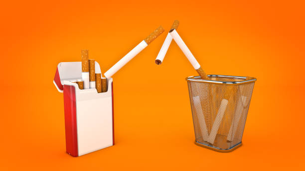 istock Cigarette concept of death. 3d rendering 816635836
