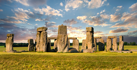 The prehistoric monument on Salisbury Plain in Wiltshire, England