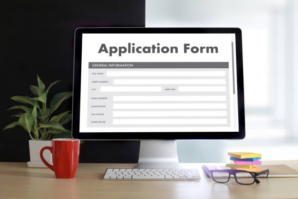 istock business man working on laptop computer use Online Web Job Application Form moniter 816687080