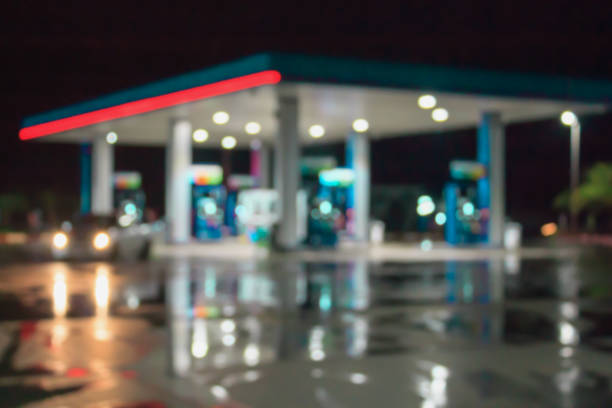 istock blur image of gas station 816692070