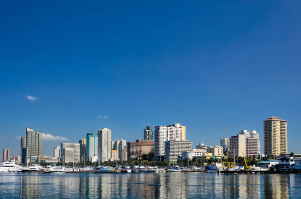 Manila Bay Skyline stock photo
