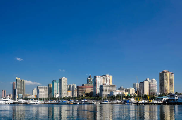 Manila Bay Skyline - fotografia de stock