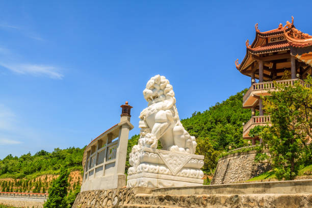 istock Ba Vang pagoda at Ha long bay 816704444