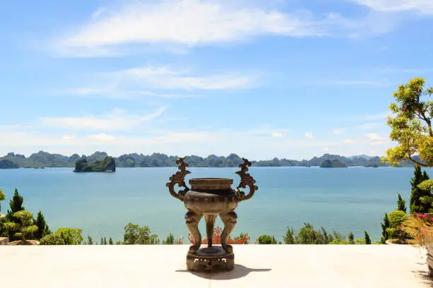 Photo of Incense burner in Ba Vang pagoda, Quang Ninh province