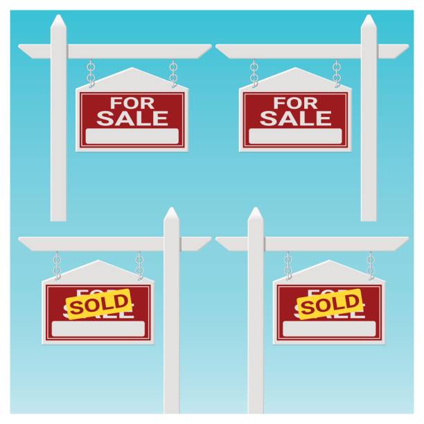 istock Set of House for sale sign , vector , illustration 816709198