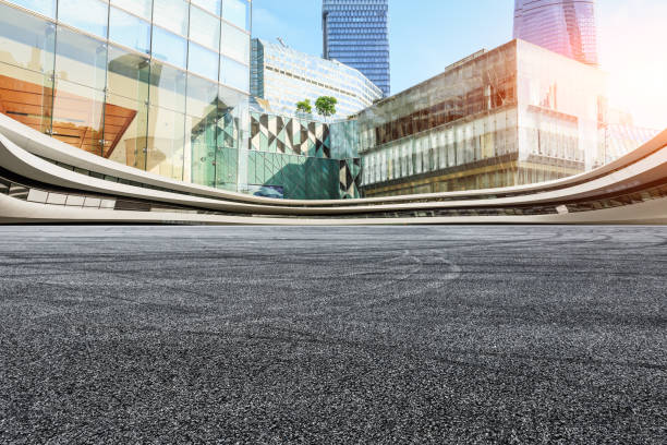 istock asphalt road and modern buildings in Shanghai,China 816740992
