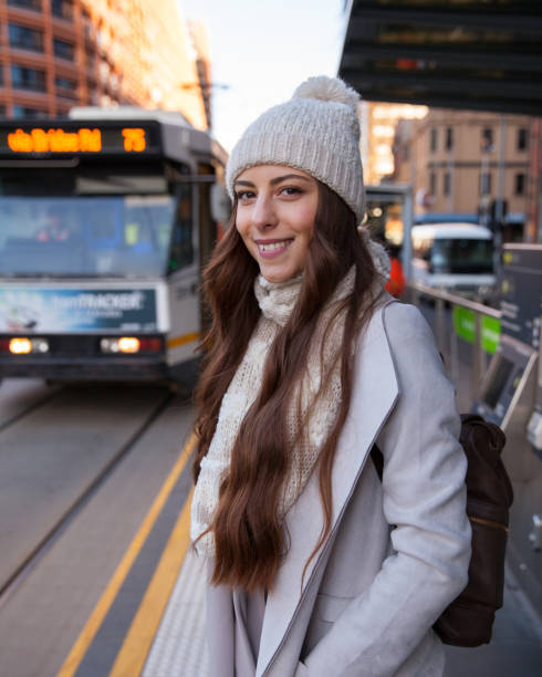 istock Young Woman Waiting for the Tram 816749778