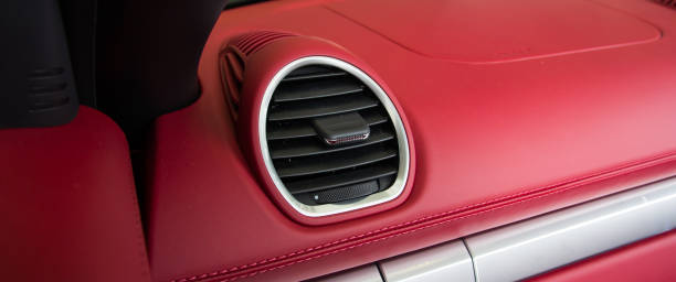 istock Luxury car Interior, Car air conditioner 816752350