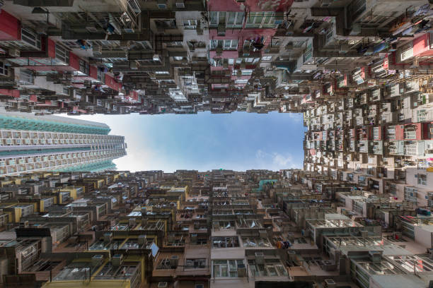 istock Hong Kong residence apartment bottom view 816755774