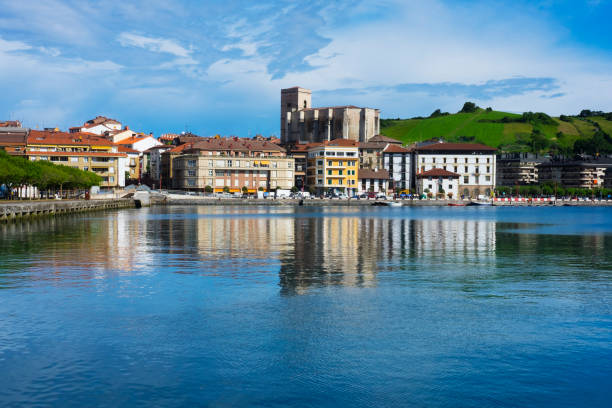 istock Village of Zumaia reflected in water 816755952