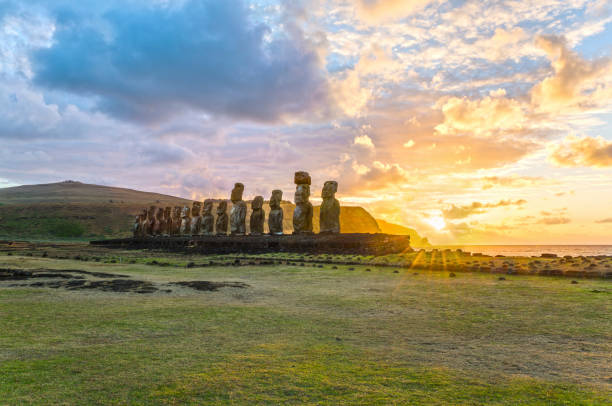 istock Moai Ahu Tongariki, Easter Island, Chile 816755972