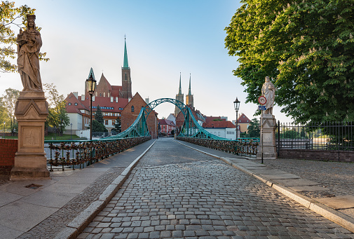 Ostrow Tumski is the oldest part of the city of Wroclaw in south-western Poland. It was formerly an island between branches of the Oder River.