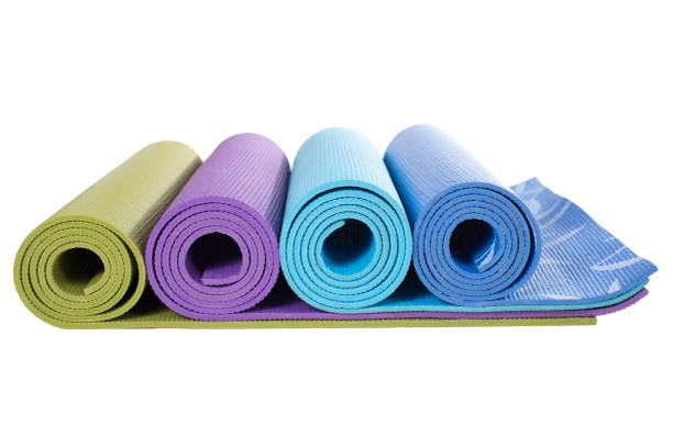 istock yoga mats on isolated and white background 816765734