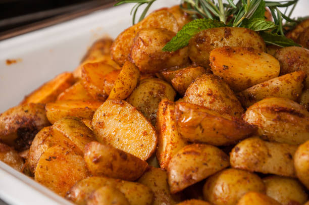 istock Roasted potato with rosemary 816766778