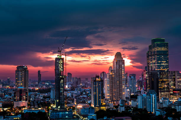istock Modern building increasing number in Bangkok 816785452