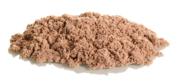 istock Kinetic sand close-up isolated on white. 816803990