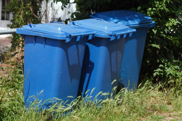 istock Blue tons, recycling bin for paper waste 816812912