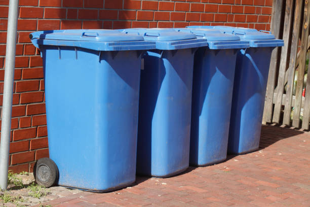 istock Blue tons, recycling bin for paper waste, Verden an der Aller, Lower Saxony, Germany 816812956