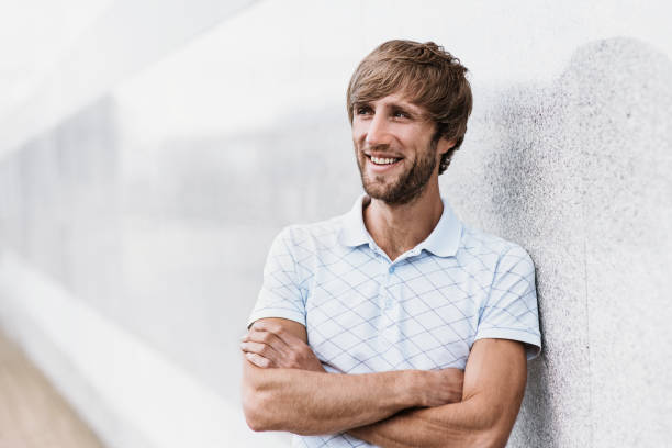 istock Handsome man portrait outdoors 816823826