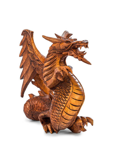 istock Toy wood dragon 816830258