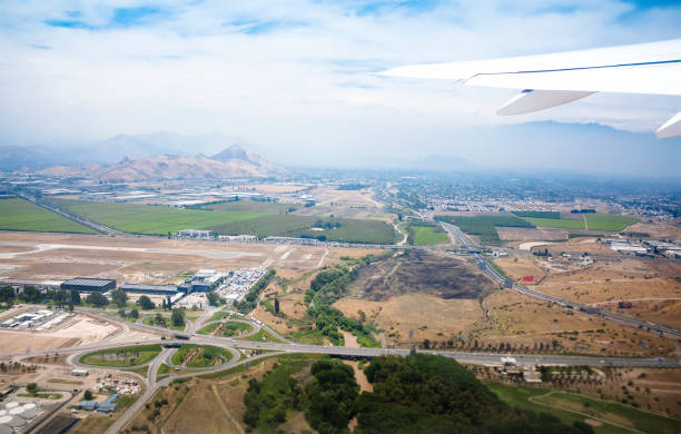 istock Airplane view of Santiago, Chile 816841554