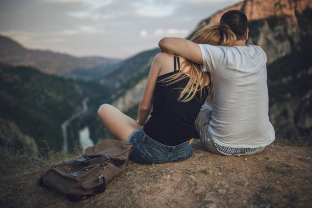 istock Couple in nature together 816849728