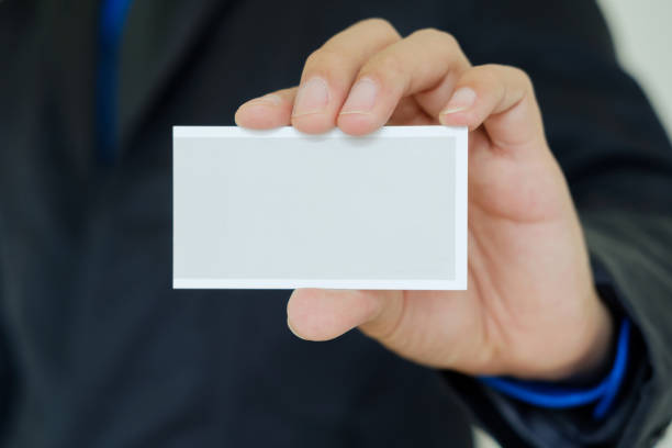 istock Showing business card. 816849822
