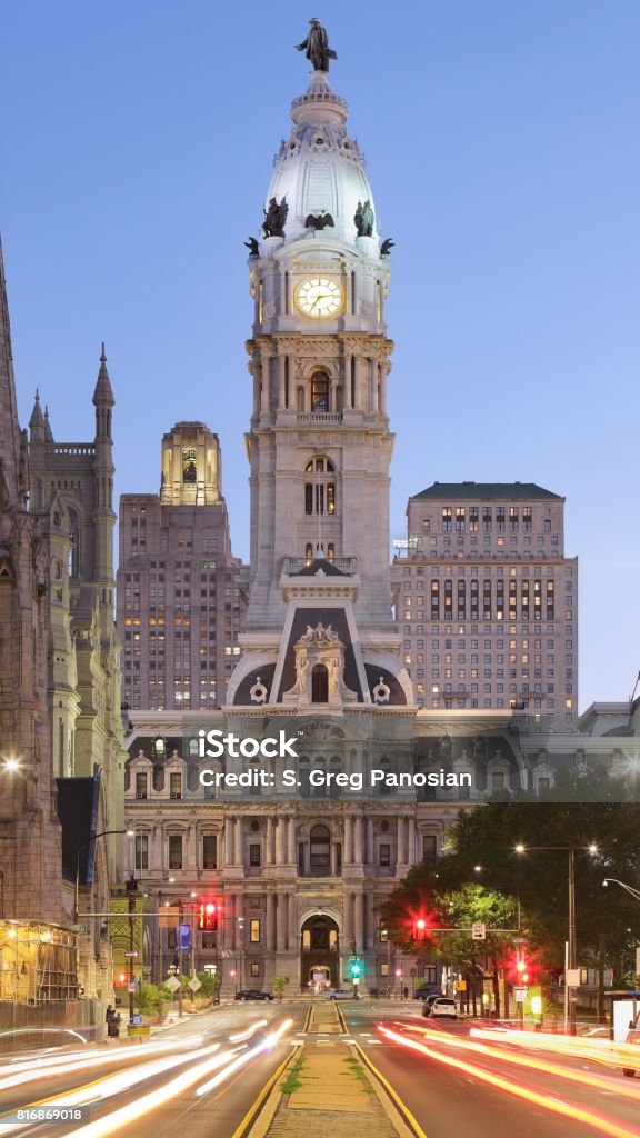 City Hall - Philadelphia City Hall (Philadelphia, Pennsylvania). Philadelphia City Hall Stock Photo