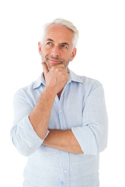 istock Thoughtful man posing with hand on chin 816876984