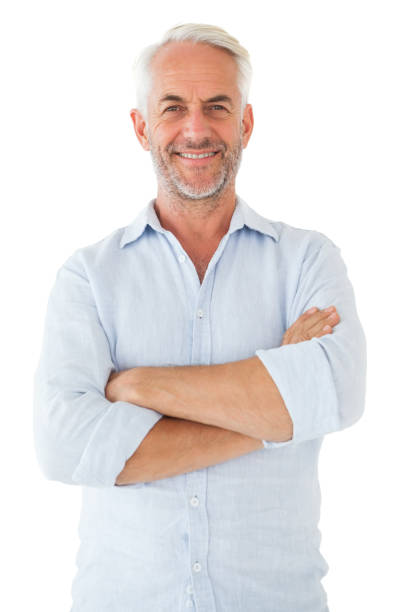 istock Smiling man posing with arms crossed 816877016