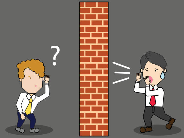 Shouting At A Brick Wall Stock Illustration - Download Image Now -  Boundary, Communication, Adult - iStock