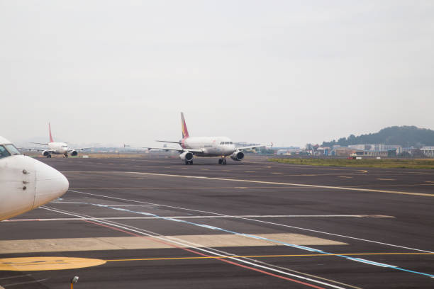 Jeju Island, South Korea - June 25, 2017: Jeju Airport in Korea.