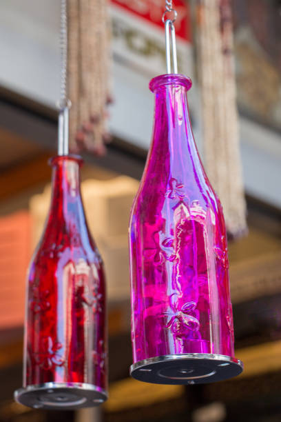 istock Set of Empty little transparent bottles 816900878