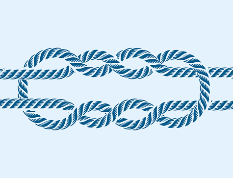 Sea Boat Rope Knot Vector Illustration Isolated Marine Navy Cable Natural  Tackle Sign Stock Illustration - Download Image Now - iStock