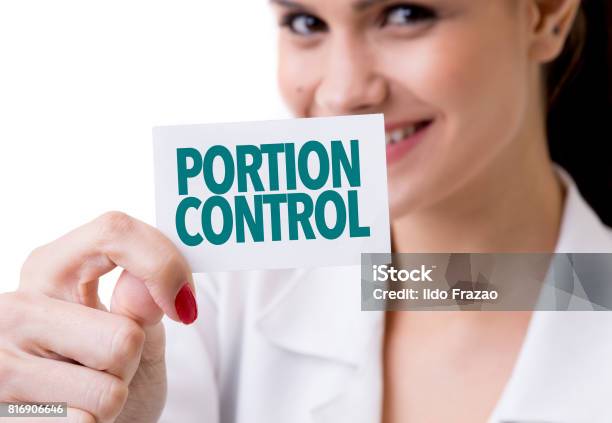 Portion Control Stock Photo - Download Image Now - Serving Size, Food, Scale