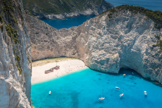 istock Shipwreck in Navagio cove Zakynthos 816907362