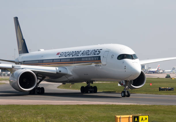 Singapore Airlines A350 stock photo