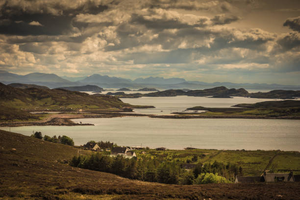 istock Altandhu hamlet on Atlantic Ocean inlet, Scotland. 816919398