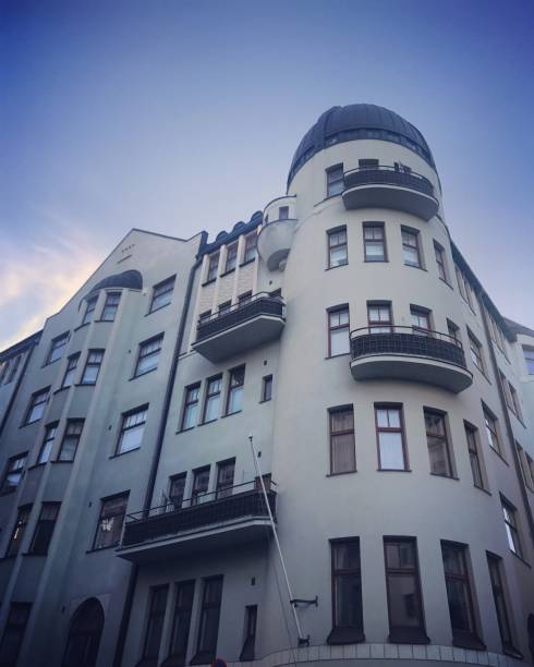 Building facade in Helsinki, Finland