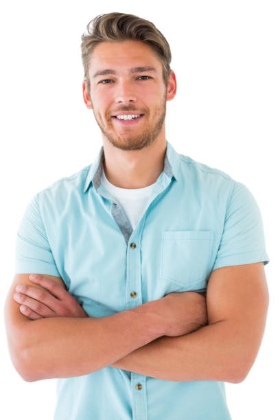 istock Handsome young man posing with arms crossed 816944416