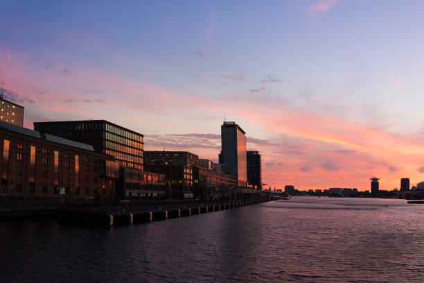 istock Sunset in the port of Amsterdam 816944502