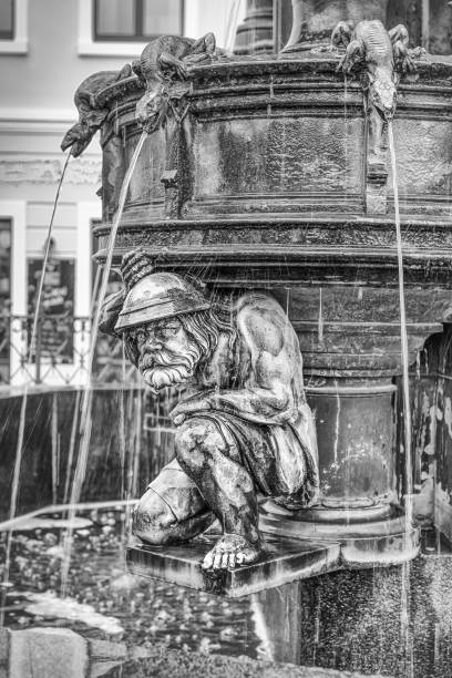 istock Neo-gothic. Cholerabrunnen, Cholera Fountain. Details. Dresden, Germany 816992576