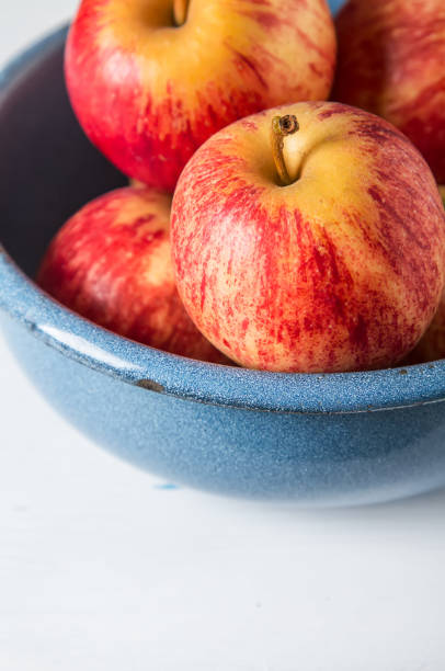 istock Apples from the village. Harvesting. Light white background. 817036934