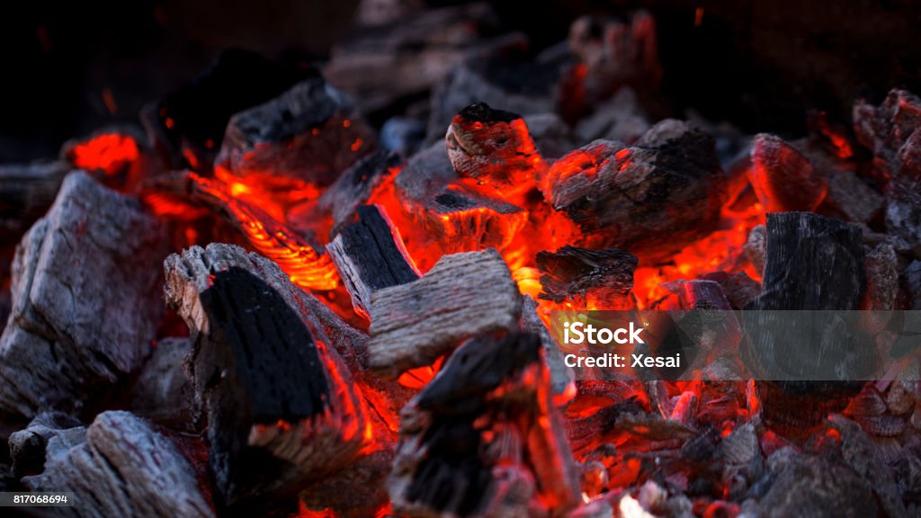 Charcoal fire Glowing Hot Charcoal Fire Coal Stock Photo