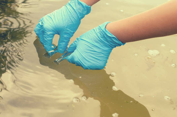 istock Taking a water test for analysis from a reservoir. 817076138
