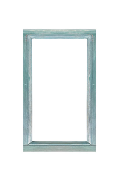 istock Wood photo frame isolated on white background 817089420