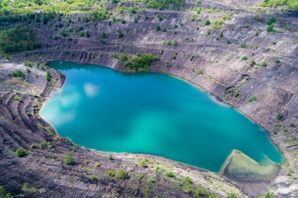 istock aerial view of deep mine lake 817093984