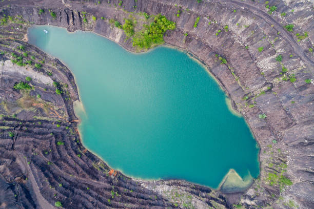 istock aerial view of deep mine lake 817094090